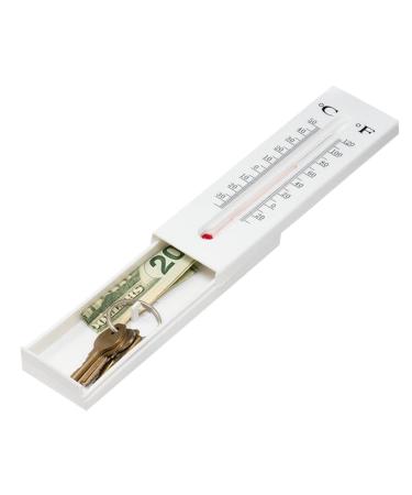 Lecerrot thermometer key box key discardance outdoor wall -mounted secret safe secret hiding place safe locking box hidden compartment container for coins money and keys