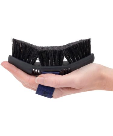 Animalon Kard tsche for Dogs | Natural Bristle Brush for Short Hair | Gentle Fur Care | Innovative Dog Grooming Tool (Small Blue) - Buy Online on GoSupps.com
