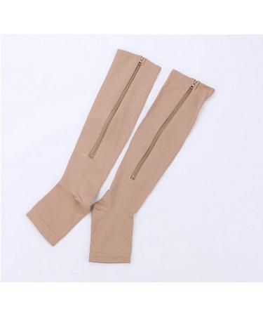 ACMEDE Zipper Compression Socks - Open Toe Stockings for Men & Women | Large/X-Large - 2 Pack - International Shipping - Buy Online on GoSupps.com