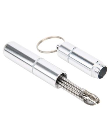 LANTRO JS Vintage Stainless Steel Ear Pick - Portable Earwax Remover for Gentle Cleaning - Keychain Hanging - Buy Online on GoSupps.com