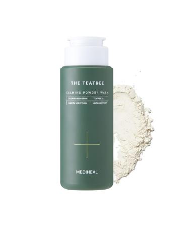 Mediheal Teatree Calming Powder Wash (1.76 oz) - Hydrating Daily Facial Cleanser with Gentle and Rich Bubbles for Remove Blackhead