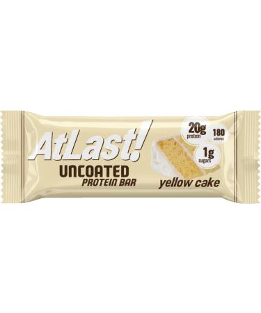 AtLast! Nutrition Yellow Cake Protein Bars 20g Protein 1g Sugar 3g Net Carb Gluten Free Keto Friendy 12 Count - Buy Online on GoSupps.com