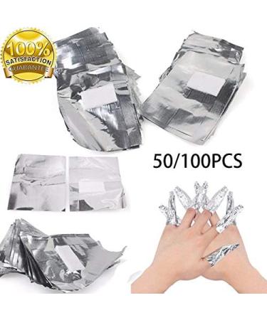  SagaSave 50 / 100 Pieces Aluminum Nail Polish Remover Pads for Easy Removal of Nail Polish - Buy Online on GoSupps.com
