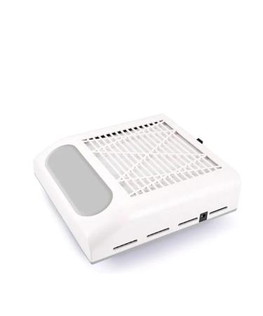 LNHHG Professional Nail Dust Extractor 120W Nalstofzuir for Nals Extractor Fan for Manicure With Filter Low Noise Aspirator Naltafel Dust ExtractorWhite 1 White