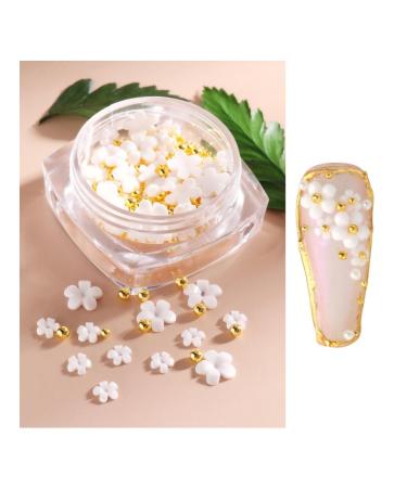Flower Nail Charms Nail Rhinestone Nail Decoration Women Girls Valentines DIY Manicure Supplies (Color : C)