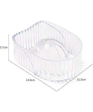 YUSSEQDD Nail Art Tool Nail Soaking Bowl for Manicure SPA Acrylic Remover Portable and Lightweight Transparent 14.8x11.5x5.7cm 14.8x11.5x5.7cm Transparent - Buy Online on GoSupps.com