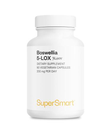 SuperSmart - Boswellia 5-LOX - Extrait de Boswellia Serrata Standardis 30% d AKBA - Contribue Inhiber l'Inflammation | Sans OGM - 90 Capsules V g tariennes
