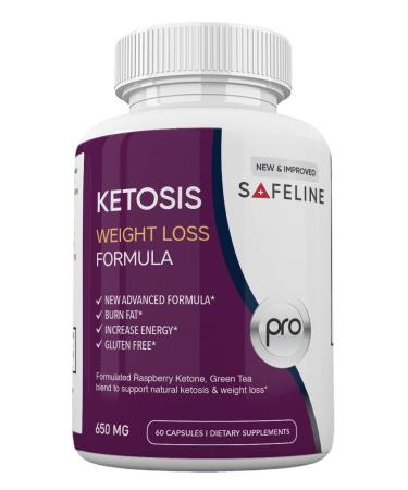 Nutrivon (Official) Safeline Ketosis Weight Loss Formula Safeline Keto Pills 60 Capsules 1 Month Supply