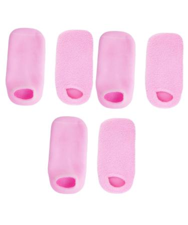FRCOLOR 3 Pairs Cracked Heel Socks Gel Socks Moisturising Foot Socks with Gel Lining Wet Socks Gel Socks for Moisturising Spa Feather Yarn Boots Miss