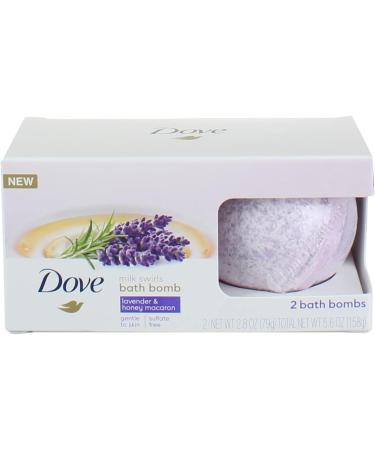 Bath Bomb Milk Swirls Lavender & Honey Macaroon 5.6 oz - Pack of 2 - Buy Online on GoSupps.com