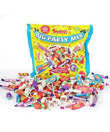 Swizzels Big Party Mix Bag 1.1 kg (Pack of 1) Tasty And Twisty Treat Gift Hamper For Birthday Christmas Sold By Kidzbuzz