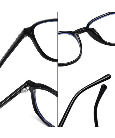 SERONI Pin Temples Round TR90 Blue Light Blocking Glasses for Men & Women - Anti UV Ray Computer & Reading Specs 49mm - Buy Online on GoSupps.com
