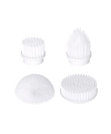 Tilswall M3 Brush Heads 4 Pack Replacement Brush Heads for Electric Spin Scrubber Cordless Shower Scrubber Rotating Cleaning Brush for Tile Grout/Floor/Tub/Bathroom