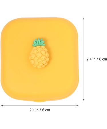 Exceart Portable Eye Contact Holder Case - Cute Contact Lens Box Kit | 4 Stylish Colors: Blue Pink Yellow White | Travel-Friendly Lens Storage & Mirror - Buy Online on GoSupps.com