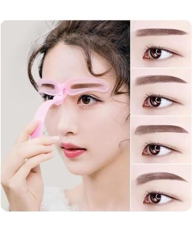 8 Pack Eyebrow Stencils for Beginners Reusable Eyebrow Stencils for 3 Minutes Makeup (Pink) - Buy Online on GoSupps.com