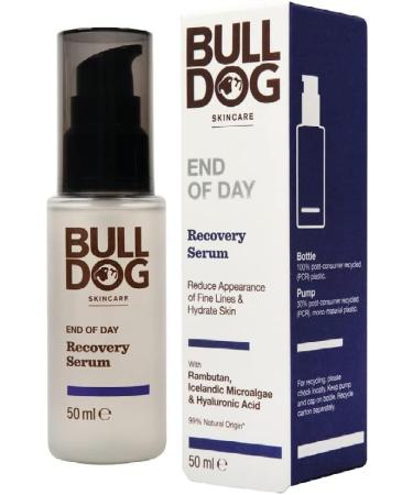 BULLDOG SKINCARE End Of Day Recovery Serum for Men Reduce fine lines and moisturize 60ml x 3 Pack - Buy Online on GoSupps.com