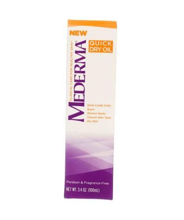 Mederma Quick Dry Oil 3.4 oz ( Pack of 2)