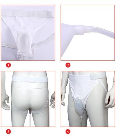ITODA Wearable Silicone Urine Collector Pants - Reusable Incontinence Solution for Bedridden Seniors | Elastic Waistband | Travel-Friendly Drainage Bags - Buy Online on GoSupps.com