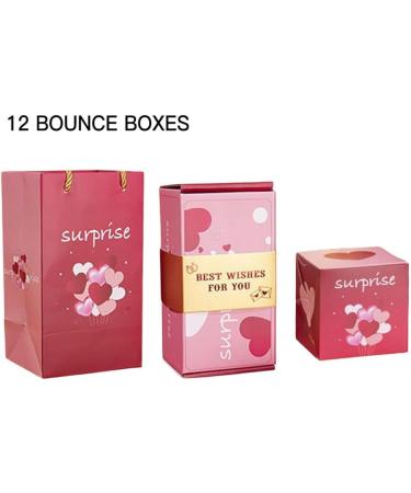 N/A Happy Birthday Surprising Boxes Creative Cards Explosion Gift Box for Relatives Loved Ones Gift 12pcs Bounce Boxes Gift Boxes Gift Bags Pink BEST WISHES FOR YOU - Buy Online on GoSupps.com