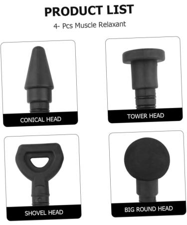 Partykindom Fascia Gun Head - Muscle Massage Device Accessories for Head & Calf Relaxation - Vibration Shock Tension Relief - Buy Online on GoSupps.com