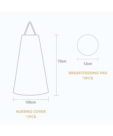 Adjustable Nursing Apron with Washable Pads | Breathable Cotton & All-Round Protection - Perfect for New Moms - Buy Online on GoSupps.com