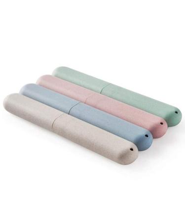 Allegorly 1 x toothbrushes etui toothbrush shell travel portable toothbrush head covers toothbrush protective cover of perfect toothbrush container for travel 21cm x 3cm x 2cm unit size beige