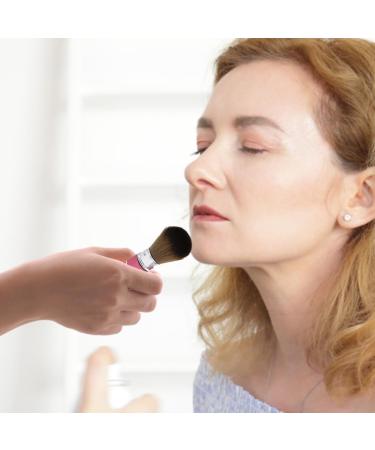 makeup brush Retractable Powder Brush Travel Nail Dust Brush Portable Face Blush Brush with Cover Red - Buy Online on GoSupps.com