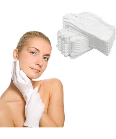 40 Pcs White Cotton Work Gloves Inspection Jewelry Dry Hand Moisturizing Gloves for Men Women - Buy Online on GoSupps.com