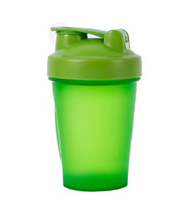 Shaker bottle for protein powder Mixed plastic workout water bottle 400ml with mixing ball anti-Leak Cap Shaker Cups for Fitness Sport Gym supplement drinking bottles (green)