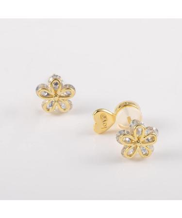 6PCS Heart Silicone Earring Lifters - Hypoallergenic 14K Gold Plated Backs for Heavy Earrings - Buy Online on GoSupps.com