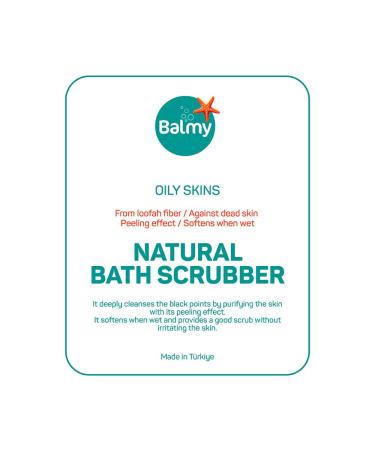 Balmy Naturel Luffa Sponge Bath Glove - Exfoliating Shower Gloves for Body Scrub & Massage - Buy Online on GoSupps.com