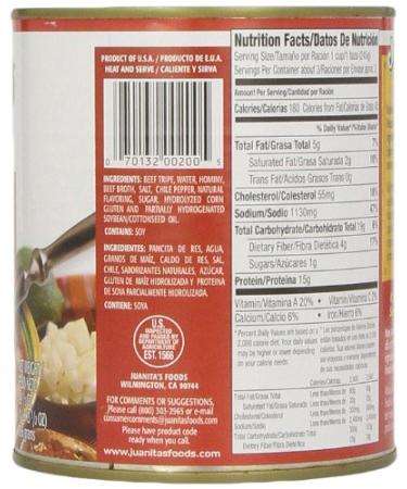 Juanita's Menudo 177-Ounce (29.5 oz each) Pack of 6 - Authentic Mexican Hominy and Tripe Soup - Buy Online on GoSupps.com