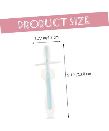 Minkissy 4-Piece Baby Toothbrush Set | Silicone Travel Toothbrush & Pet Toothbrush | Soft Fur Baby Mouth Cleaner for Newborns & Children - Buy Online on GoSupps.com
