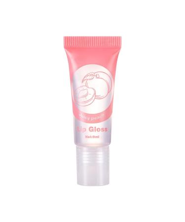 Generisch Fruit Flavored Lip Gloss Set: Long-lasting moisturizing and nourishing oil-tinted lipstick soft and smooth for dry lips. Lip balm 9 ml with red color (A A)