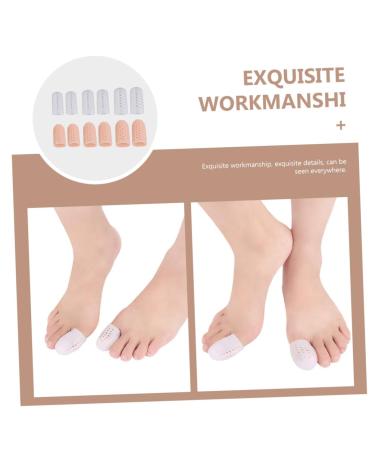Healeved Silicone Toe Protector Caps - 6 Pairs | Thumb & Big Toe Sleeves for Bunion Relief | Gel Guards for Front Feet - Sebs Material - Buy Online on GoSupps.com