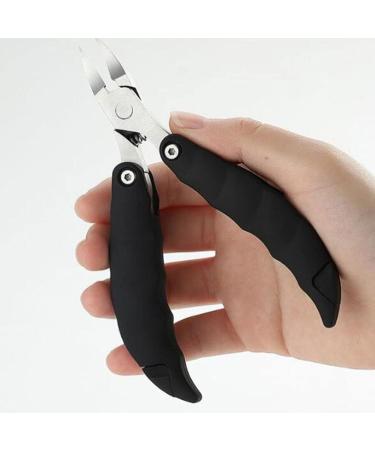 Lurrose 1Pc Folding hawk mouth pliers Toe Nail Clippers Adult Pedicure Clippers Toenail Cutters folding Toe Nail Scissor Ingrown Handle Rubber and Plastic household Stainless steel - Buy Online on GoSupps.com