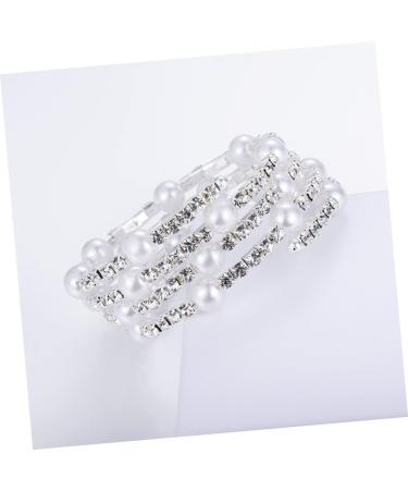 CALLARON Pearl Bracelets Bangle Bracelets for Women Diamond Bracelet Hand Jewelry Bracelet for Women Rhinestone Bracelet Women Jewelry Rhinestones Miss Clamp Drill - Buy Online on GoSupps.com