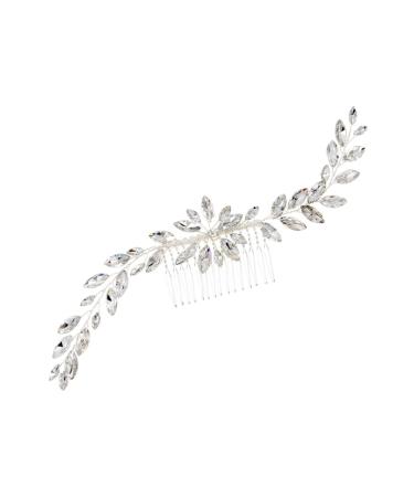 Angoily Hair Barrettes Rhinestone Bobby Pins Hair Pin Bridal Wedding Headpiece Rhinestone Hair Clip Crystal Hair Comb Bride Insert Comb Women Comb Jewelry Hair Accessories Hairpin Headgear