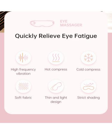 Heated Eye Mask with Vibration | Cordless Rechargeable Massager for Dry Eyes Puffiness & Blepharitis Relief - Buy Online on GoSupps.com