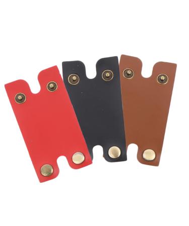 Plafope 3st razor case protective cover for the manual razor razor shaver head skin cover composite leather cover for razor protective cover for razor razor for men razor accessories