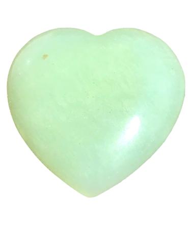 Steinfixx - Large gem Heart I Heilstein I Gl cksstein I Chakra -Stein I Taschenstein |Massage stone |Gift for loved ones (jade)