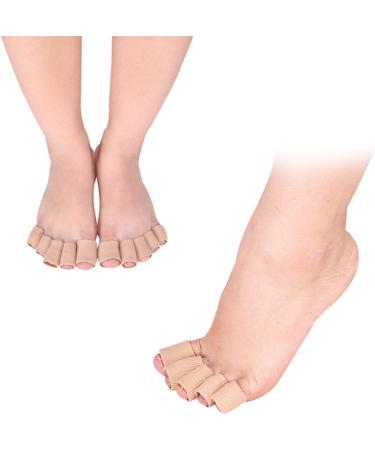 2pcs Corn Finger Sleeves for Men - Toe Callus Protectors for Softening, Ingrown Toenails, Corns, and Blistering - Brown - Buy Online on GoSupps.com