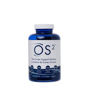 Nugevity OS2 The Ocular Support Solution Eye Health Supplement - Includes Lutein Zeaxanthin Antioxidants and Omega-3 Fish Oil - 270 softgels 270 count (Pack of 1)