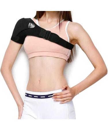 Neoprene Shoulder Support Bandage - Unisex Upper Arm Brace for Shoulder Injuries & Stiffness | Fits Left or Right Shoulder - Buy Online on GoSupps.com