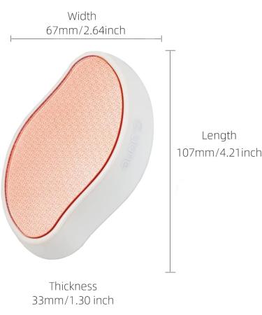 G.Liane Nano Glass Foot File Callus Remover - Painless Pedicure Foot Care Scrubber for Hard Skin Calluses Removal (White) - Buy Online on GoSupps.com