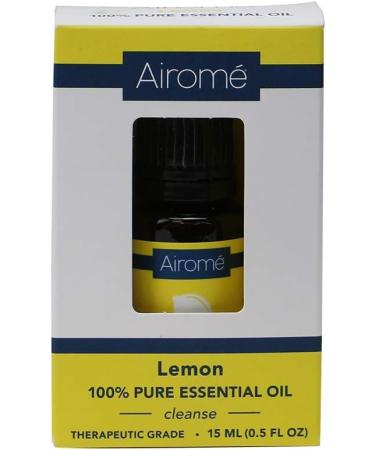 Buy Airom 100% Pure Therapeutic Grade Lemon Essential Oil | Non-GMO Ethically-Sourced | 15 mL Amber Glass Bottle - International Shipping Available - Buy Online on GoSupps.com