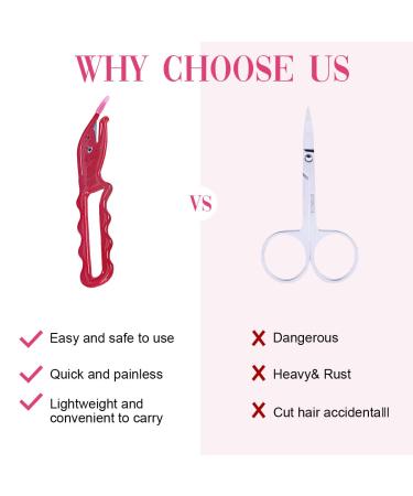 Painless Hair Elastic Rubber Band Cutter Tool - Pack of 6 (Random Color) - Disposable and Easy to Use - Buy Online on GoSupps.com