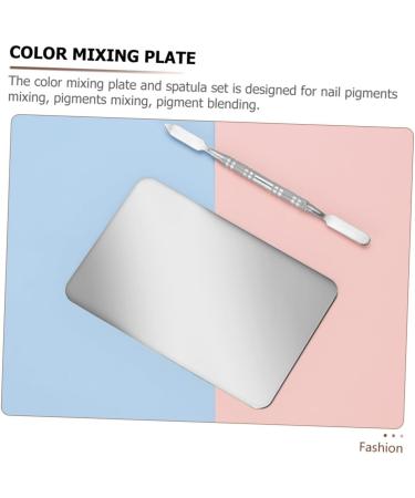 GALPADA Palette de Maquillage Inox et Spatule Cosm tique Taille Moyenne Outil de M lange de Pigments pour Maquilleurs Professionnels et Amateurs Nail Art et Maquillage du Teint - Buy Online on GoSupps.com