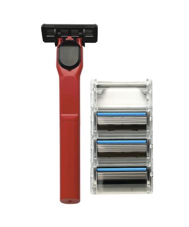 Design handle with 4 blades (red)