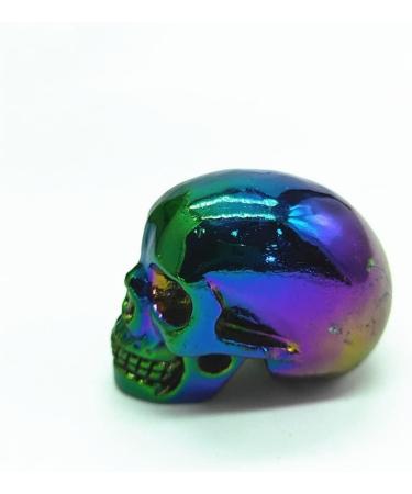 Natural Stones Choice of Gifts 2 Pieces of Natural Halo Crystal Skull Titanium Quartz Skull Gemstones Vibration Stone Natural Stones JZIGTDEM - Buy Online on GoSupps.com